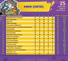 Превью к фотоальбому КИНО [ЛОТО] #1.2 [ПОВТОР ОТ 9 ИЮЛЯ] (25.07.2026) 16:00 Beer Harbor